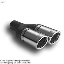 Ulter Sportauspuff 2 x 70mm RS eingerollt - Opel Omega B Limo ab 94 2.2 bis 3.0