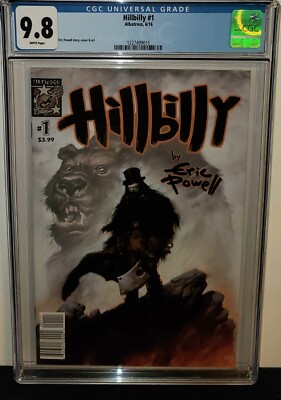 HILLBILLY #1 CGC 9.8 1ST PRINT! 2016 ALBATROSS FROM GOONS ERIC POWELL LOW PRINT!