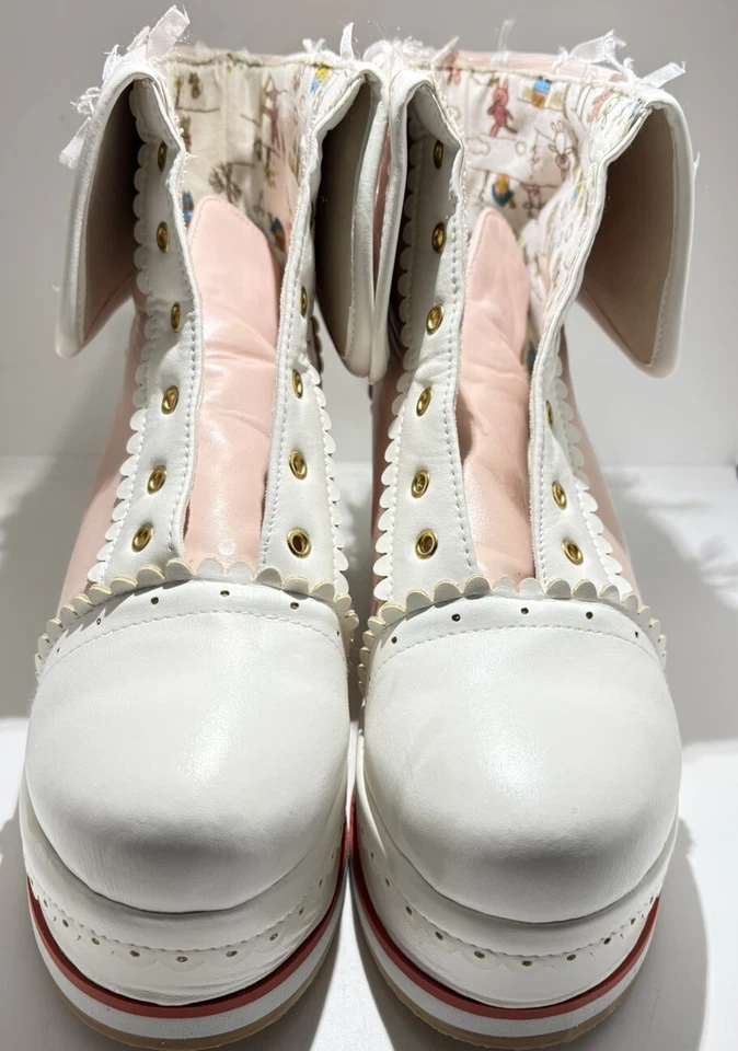 zapatos plataforma lolita rosa cosplay Foto 4 de 4