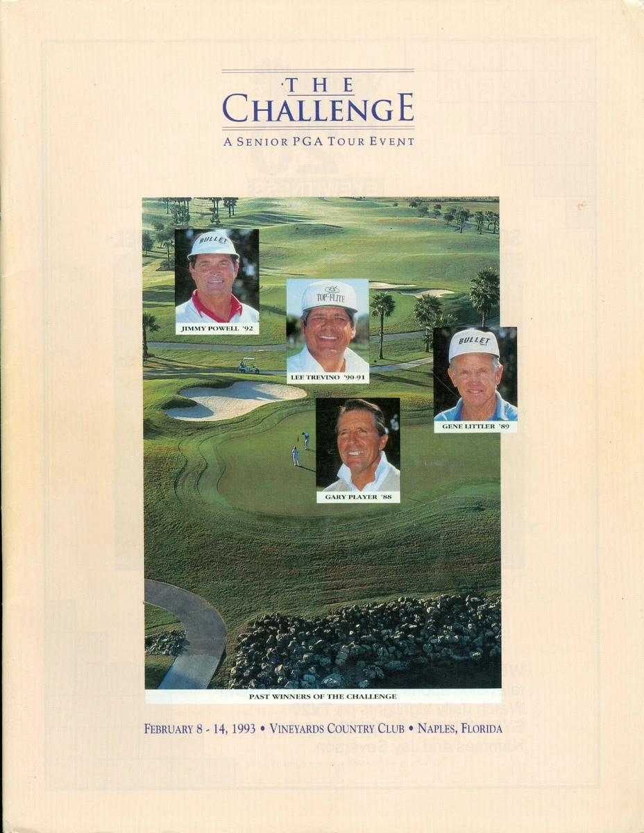 1993 The Challenge Senior PGA Tour Golf Event Program Pairings