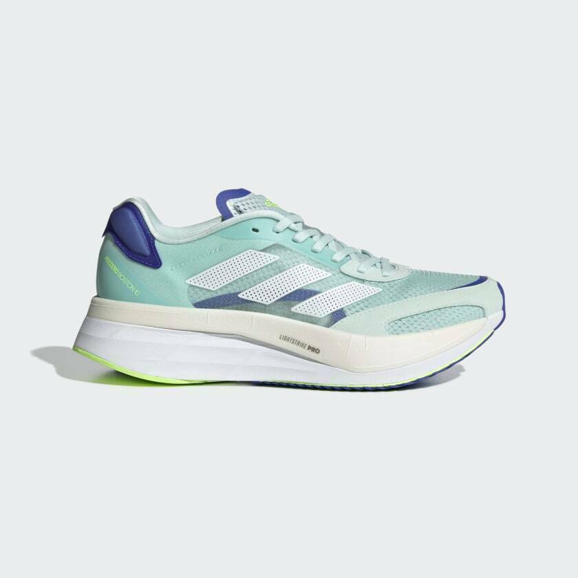 Women's Adidas Adizero Boston 10 Mint White size FZ2496 NIB