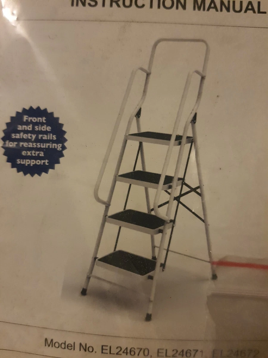 Genius safety step on sale ladder
