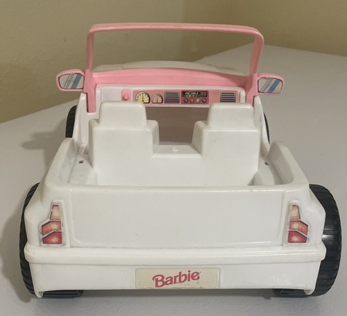 💗Barbie 1994 White & Pink Dazzle Jeep Super Cute Great Condition!💗 - Picture 4 of 5