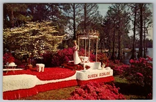 North Carolina Azalea Queen Wilmington Greenfield Park Postcard