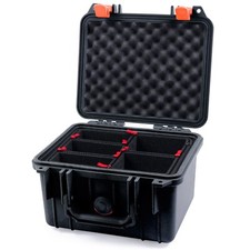Black  Orange Pelican 1300 case with TrekPak.