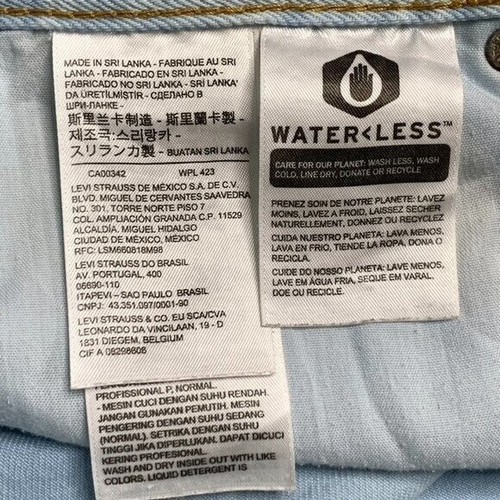 Levi's Women's Wedgie Straight Big E Premium Light Denim Jeans Size 30 x 25.5" - Picture 13 of 16