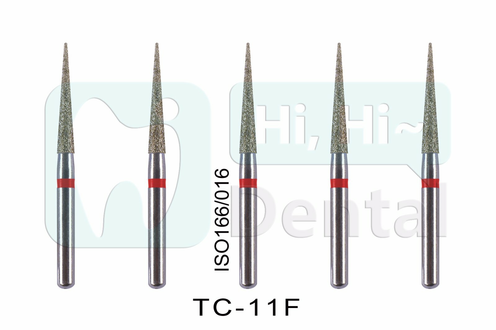 100 Fraises Diamantées FG Aiguille TC-11F Grain Fin - Pour Gravure, Bijouterie, Dentaire - Haute Vitesse