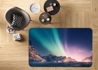 3D Beautiful Aurora NAO5351 Game Rug Mat Elegant Photo Carpet Mat Fay