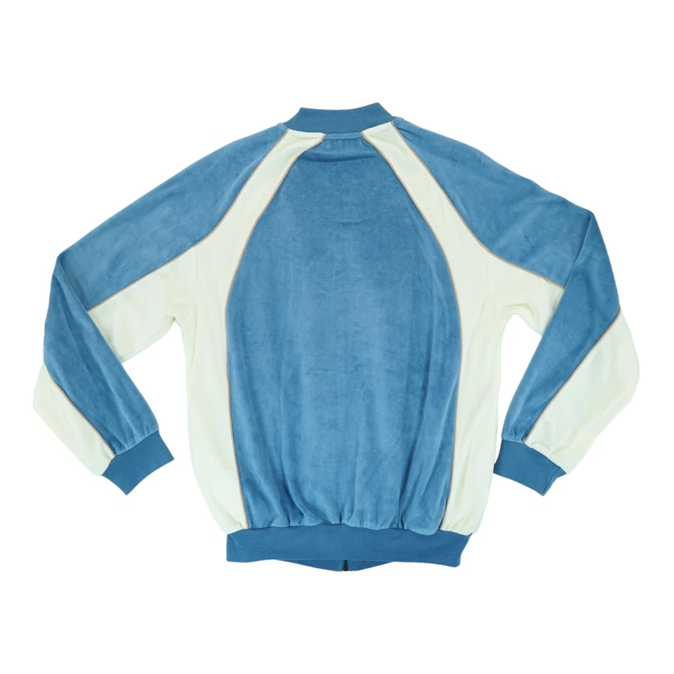 Suéter Vintage Irvine Park Cremallera Completa - Azul y Blanco - Para Hombre Talla Mediana Foto 2 de 4