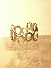 Circle ring size 6.75  Circles band geometric sterling silver women