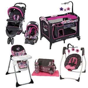 baby girl stroller and carseat combo