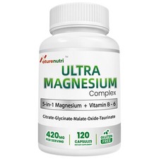 5-in-1 Magnesium Complex with Vitamin B6   Stress  Sleep Support, 420mg