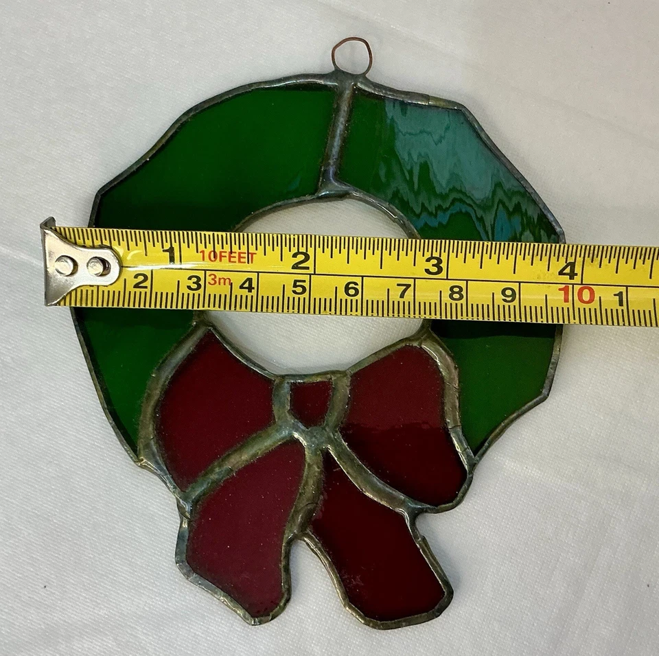 Juego de 4 velas de pascua colgantes vintage de Navidad corona acebo Foto 4 de 4