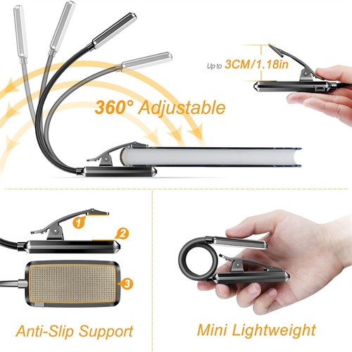 LED Rechargeable Book Light - Photo 4/14