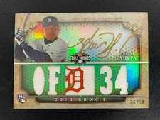 AVISAIL GARCIA 2013 TOPPS TRIPLE THREADS ROOKIE RC PATCH AUTO ON-CARD /50 *4687