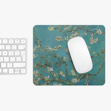 Mouse Pad, Van Gogh, Almond Blossom, Multifunctional Mat, round or rectangle