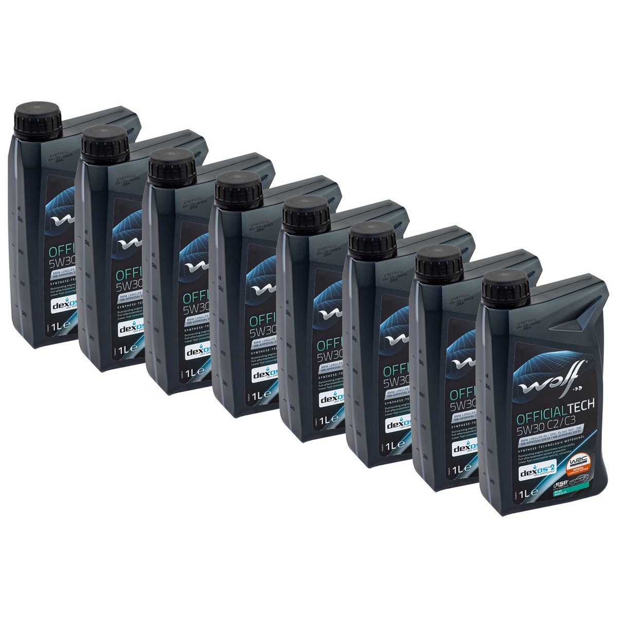 Motoröl WOLF OFFICIALTECH C2/C3 65629 SAE 5W30 8 X 1 Liter für
