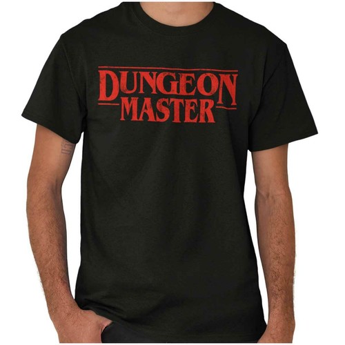 T-shirt maglietta girocollo Dungeon Master TV Show giocatore da tavolo nerd donna o uomo - Foto 1 di 10