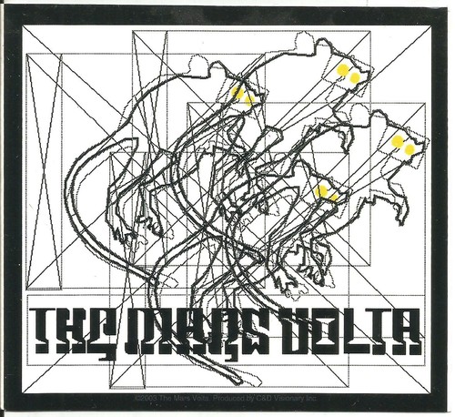 At the Drive in MARS VOLTA Rare PROMO Vinyl STICKER DECAL 5x4.5 of De Loused CD  - Picture 1 of 1