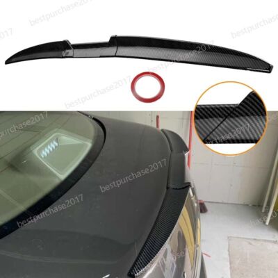Carbon Fiber For AUDI A3 Hatchback 2013-18 Rear Roof Trunk Spoiler Lip Tail Wing