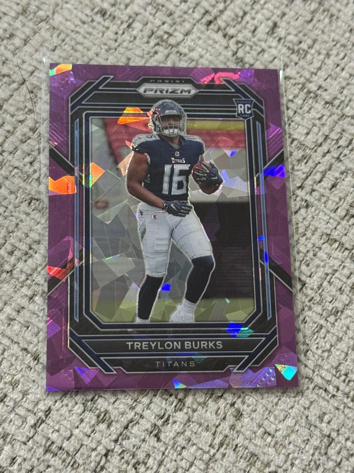 2022 Treylon Burks Panini Prizm Purple Ice Rookie RC /225 #313
