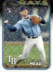 Curtis Mead RC 2024 Topps All Star Game Foil Stamp #82 ROOKIE MLB Rays ID:113155