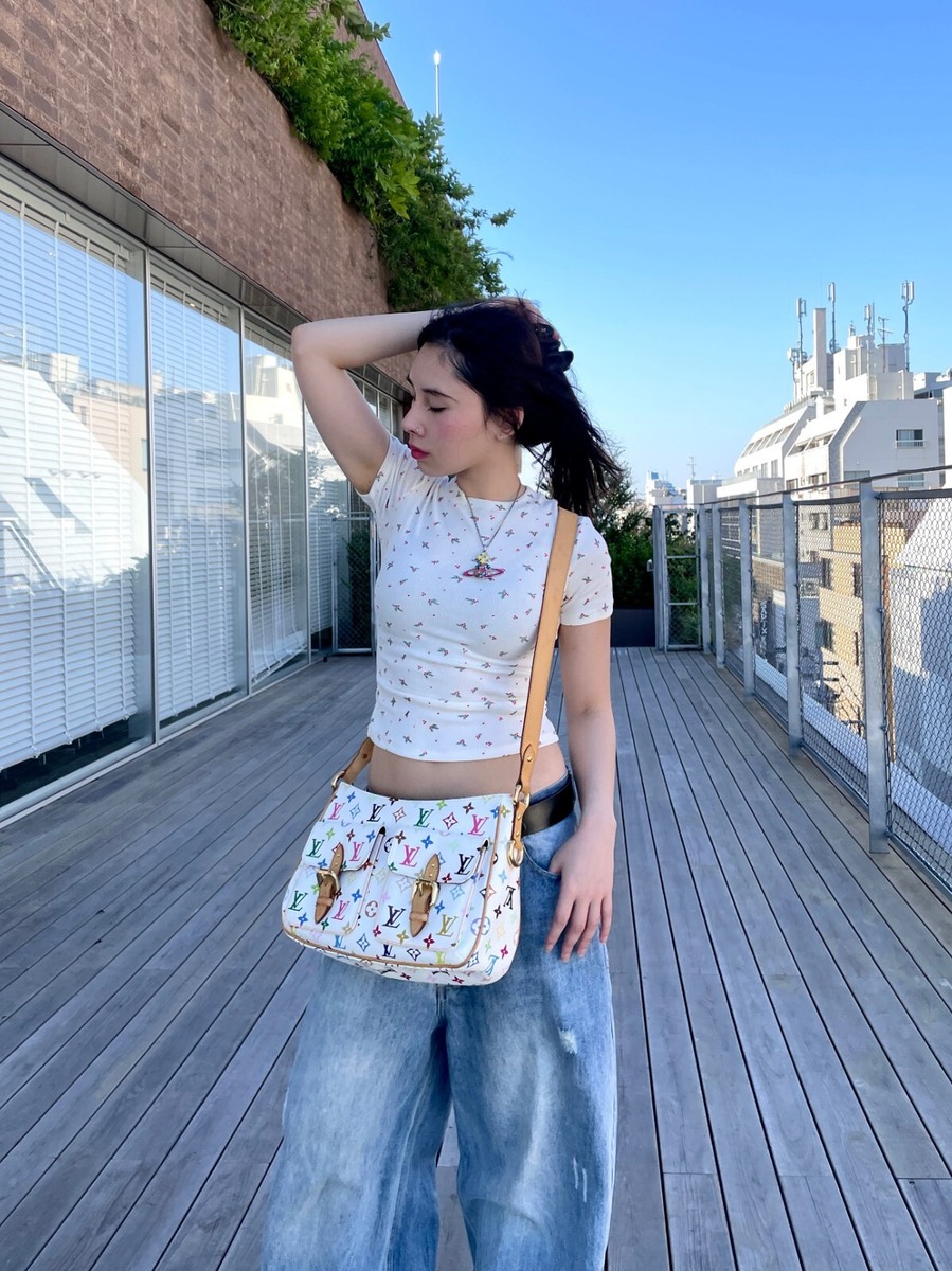 RAREAuth LOUIS VUITTON Monogram Multicolor White Lodge GM M40051