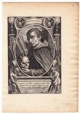 Portrait XVIIe Tobie Tobias Belgique Cellites Alexiens Alexianen Cellieten 1634