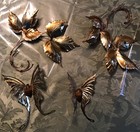 Lot Of 4 Gold Tone Home Interiors Leaves & Butterflies — photo 2