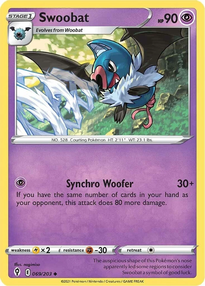 Swoobat 069/203 SWSH07: Evolving Skies