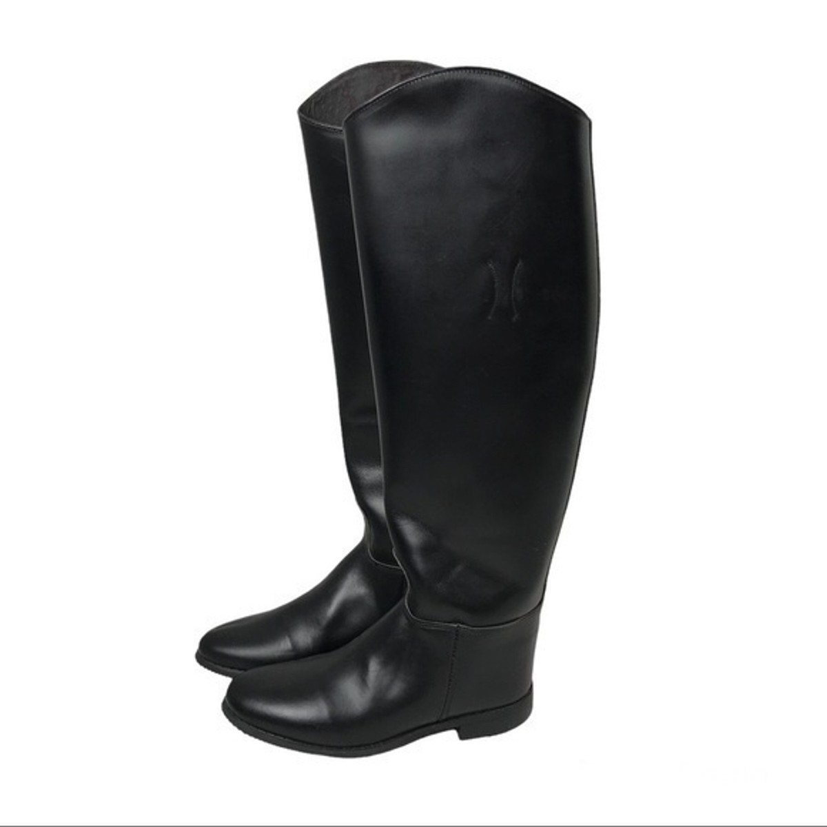 Vintage Essex Magic Feather Soft Riding BOOTS Black  display picture 2