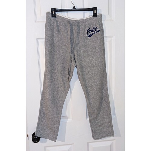 Pantalones deportivos Polo Ralph Lauren pantalones de salón cómodos informales grises vintage medianos