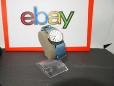 Timex Womens Watch  Silver Tone Case W/blueNylon Band