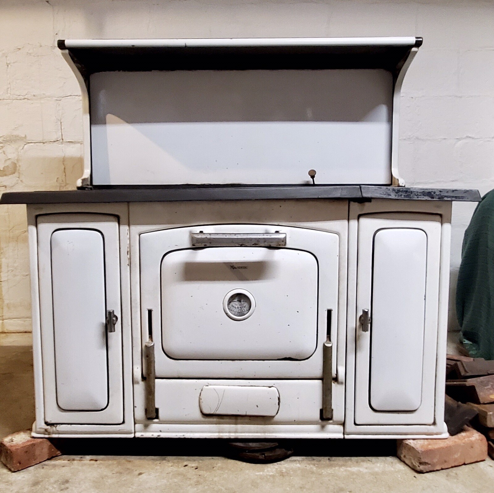 Antique Majestic Wood Coal Stove | eBay