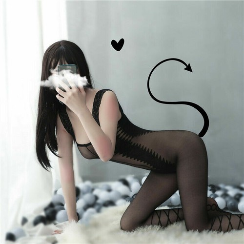 Floral Bodystocking Stockings Bodysuit Babydoll Fishnet Sleepwear Lingerie Dress - Picture 188 of 402