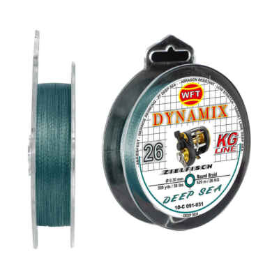 WFT Dynamix Round Zielfisch Deep Sea 520m 0,30mm / 26Kg grün (0,07 EUR pro m)