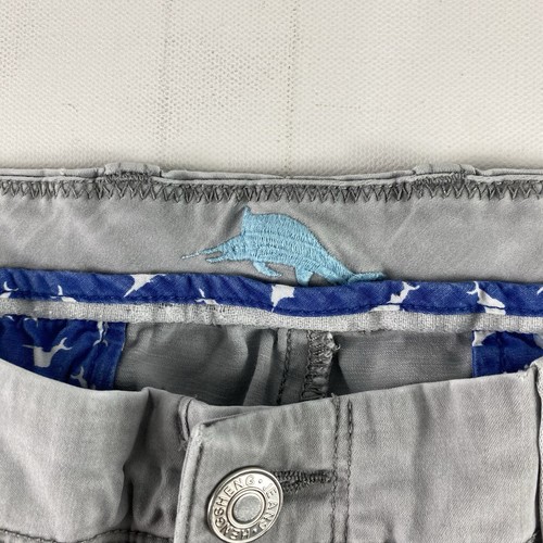 Tommy Bahama Shorts Mens 33 Grey Island Tencel Cotton Spandex 9” Inseam - Picture 6 of 16