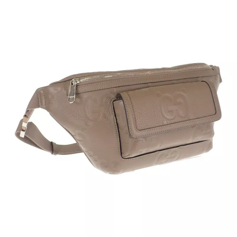 Sac ceinture GUCCI Jumbo GG sac corps sac taille cuir marron hommes TGIS