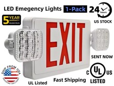LED Exit Sign lamp & Emergency Light – Dual LED Lamp UL-94 Fire Resistance light