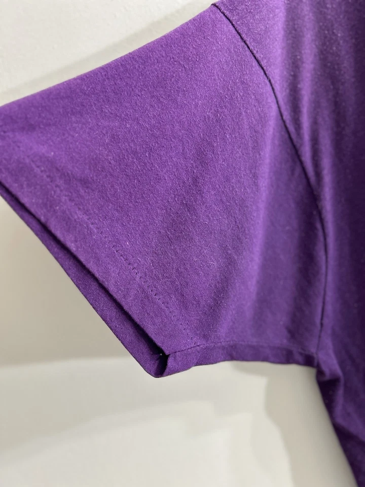 Camiseta De Colección Años 80 Woodstock Festival Rara Púrpura XL - Imagen 3 de 4