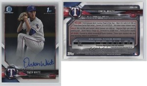 2018 Bowman Draft Chrome Draft Pick Auto Owen White #CDA-OW Auto