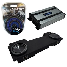 Fits 02-13 Cadillac Escalade EXT Alpine SWT-10S4 Dual 10 Sub Box & HA-A800.1 Amp