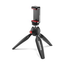 Manfrotto PIXI Mini Tripod with Smartphone Clamp Black NEW & BOXED