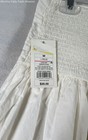 A New Day Women's Cream Smocked Waist Midi Skirt Pintuck Hem NWT Sz M — photo 2