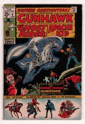Western Gunfighters #4 BARRY SMITH JOHN ROMITA GHOST RIDER Marvel 1971 VG-