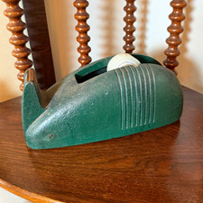 Green MCM Vintage Heavy Duty Weighted Desktop Tape Dispenser