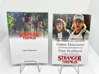 Stranger Things Custom Autogrammkarte - Gaten Matarazzo & Finn Wolfhard