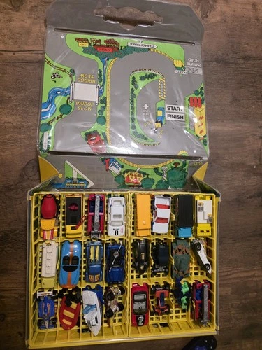 Vintage Diecast Lot With Case Hot Wheels Matchbox Lesney 60s-90s