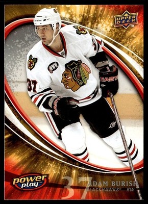 2008-09 Upper Deck Power Play Box Set Adam Burish Chicago Blackhawks #59