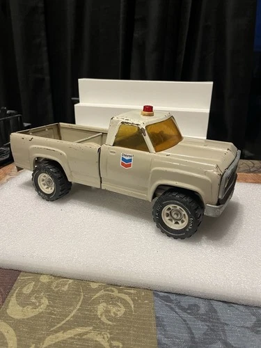 Vintage Tonka Tan Dodge Pickup Truck Chevron Pressed Steel